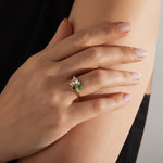 1.32 Karat Yeşilin Tonları Renkli Pırlantalı Özel Tasarım Yüzük - RNF0143 | Renkli Pırlantalı Yüzükler | Ronaff Pırlanta | Tektaş Yüzük, Pırlanta Yüzük, Kolye, Küpe