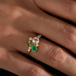 1.32 Karat Yeşilin Tonları Renkli Pırlantalı Özel Tasarım Yüzük - RNF0143 | Renkli Pırlantalı Yüzükler | Ronaff Pırlanta | Tektaş Yüzük, Pırlanta Yüzük, Kolye, Küpe