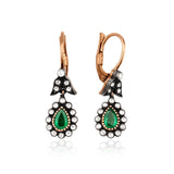 1.40 Karat Zümrüt & 0.24 Karat Elmas Tasarım Küpe - RNF0971 | Elmas Küpe | Ronaff Pırlanta | Tektaş Yüzük, Pırlanta Yüzük, Kolye, Küpe