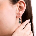 1.40 Karat Zümrüt & 0.24 Karat Elmas Tasarım Küpe - RNF0971 | Elmas Küpe | Ronaff Pırlanta | Tektaş Yüzük, Pırlanta Yüzük, Kolye, Küpe