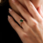 1.60 Karat Oval Zümrüt & 0.22 Karat Markiz & 0.10 Karat Yuvarlak Pırlanta Renkli Yüzük - RNF1064 | Pırlanta Yüzük | Ronaff Pırlanta | Tektaş Yüzük, Pırlanta Yüzük, Kolye, Küpe