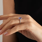 1.65 Karat Oval Tanzanit Pırlantalı Yüzük - RNF0313 | Renkli Taşlı Yüzükler | Ronaff Pırlanta | Tektaş Yüzük, Pırlanta Yüzük, Kolye, Küpe