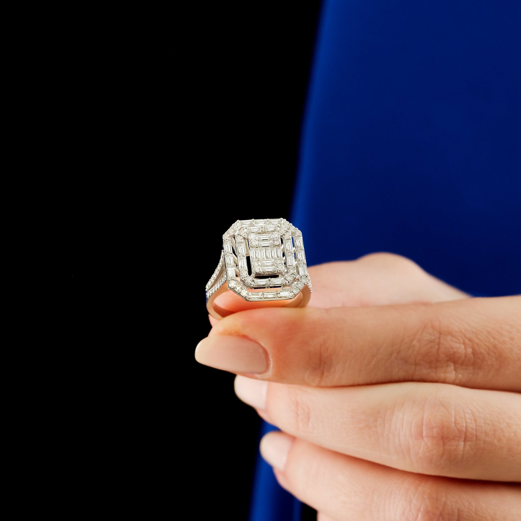 1.80 Karat Baget Kesim Özel Tasarım Teklif Yüzüğü - RNF1028 | Tektaş Pırlanta | Ronaff Pırlanta | Tektaş Yüzük, Pırlanta Yüzük, Kolye, Küpe