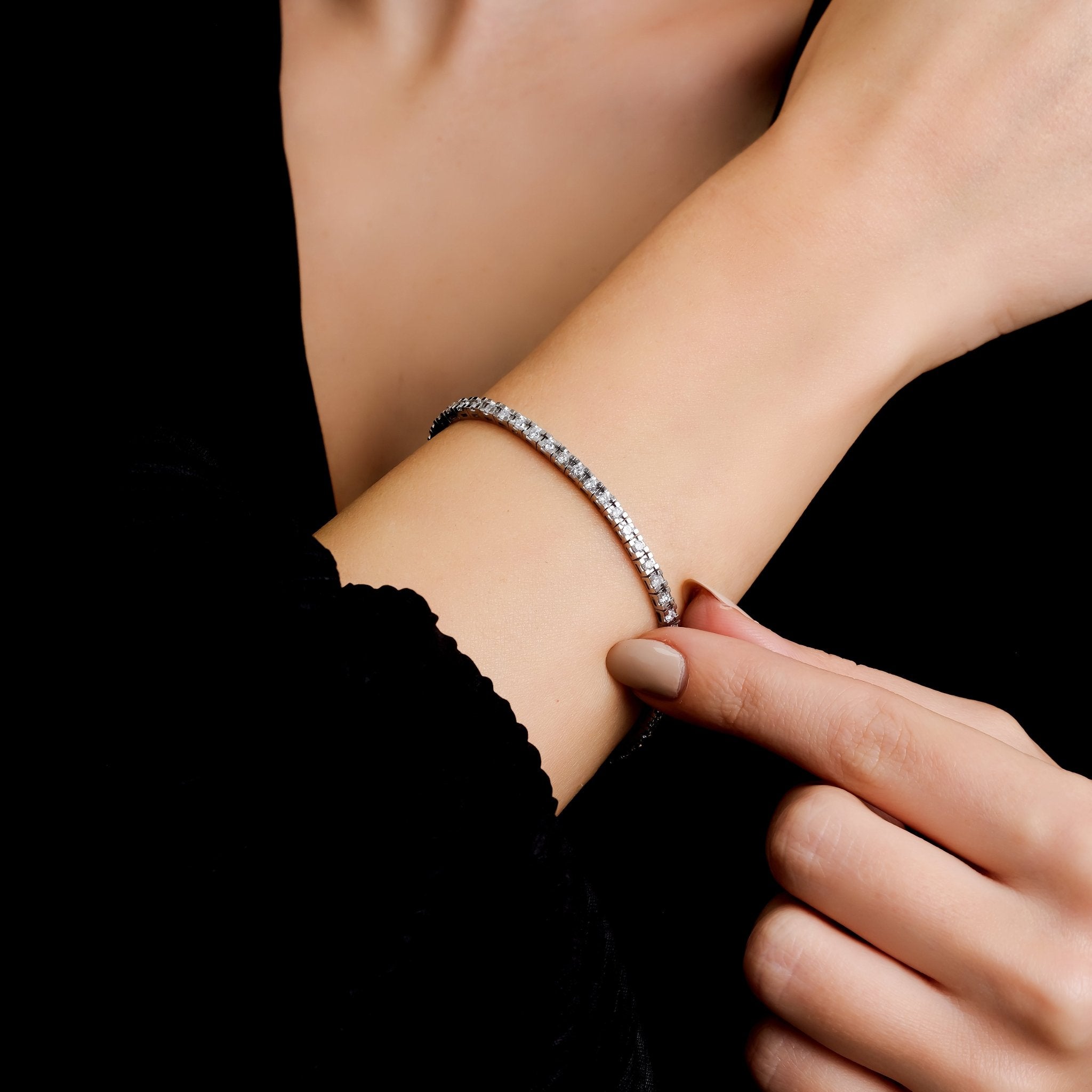 1.90 Karat Baget Kesim Tasarım Bileklik - RNF0997 | Pırlanta Bileklik | Ronaff Pırlanta | Tektaş Yüzük, Pırlanta Yüzük, Kolye, Küpe