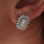 1.00 Karat Baget Kesim Markizli Pırlantalı Küpe - RNF0130 | Pırlanta Küpe | Ronaff Pırlanta | Tektaş Yüzük, Pırlanta Yüzük, Kolye, Küpe