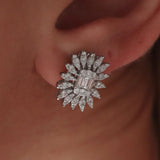 1.00 Karat Baget Kesim Markizli Pırlantalı Küpe - RNF0130 | Pırlanta Küpe | Ronaff Pırlanta | Tektaş Yüzük, Pırlanta Yüzük, Kolye, Küpe