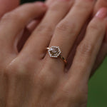 1.08 Karat Salt and Pepper Pırlantalı Yüzük (Karamel) - RNF0539 | Tektaş Pırlanta | Ronaff Pırlanta | Tektaş Yüzük, Pırlanta Yüzük, Kolye, Küpe