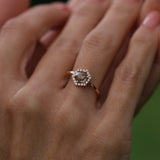 1.08 Karat Salt and Pepper Pırlantalı Yüzük (Karamel) - RNF0539 | Tektaş Pırlanta | Ronaff Pırlanta | Tektaş Yüzük, Pırlanta Yüzük, Kolye, Küpe