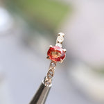 1.12 Karat Orange Safir Pırlantalı Yüzük - RNF0238 | Renkli Pırlantalı Yüzükler | Ronaff Pırlanta | Tektaş Yüzük, Pırlanta Yüzük, Kolye, Küpe