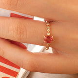 1.12 Karat Orange Safir Pırlantalı Yüzük - RNF0238 | Renkli Pırlantalı Yüzükler | Ronaff Pırlanta | Tektaş Yüzük, Pırlanta Yüzük, Kolye, Küpe