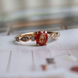 1.12 Karat Orange Safir Pırlantalı Yüzük - RNF0238 | Renkli Pırlantalı Yüzükler | Ronaff Pırlanta | Tektaş Yüzük, Pırlanta Yüzük, Kolye, Küpe