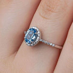 1.20 Karat Mavi Topaz & 0.30 Karat Pırlantalı Anturaj Yüzük - RNF0134 | Renkli Taşlı Yüzükler | Ronaff Pırlanta | Tektaş Yüzük, Pırlanta Yüzük, Kolye, Küpe