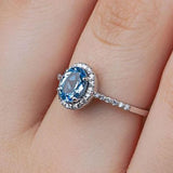 1.20 Karat Mavi Topaz & 0.30 Karat Pırlantalı Anturaj Yüzük - RNF0134 | Renkli Taşlı Yüzükler | Ronaff Pırlanta | Tektaş Yüzük, Pırlanta Yüzük, Kolye, Küpe