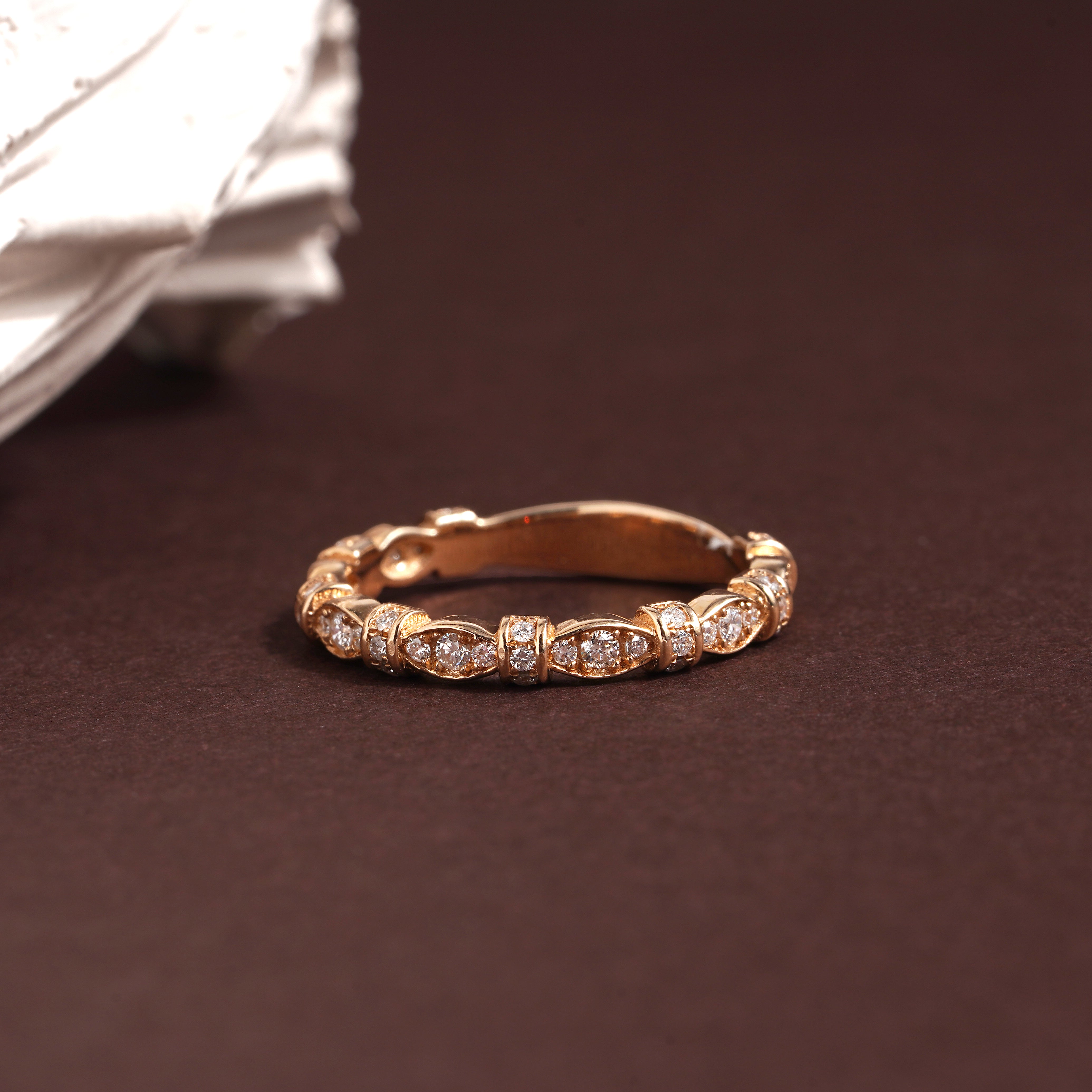 0.38 Karat Yarımtur Pırlantalı Vintage Yüzük - RNF0216 | Yarımtur Pırlanta Yüzük | Ronaff Pırlanta | Tektaş Yüzük, Pırlanta Yüzük, Kolye, Küpe