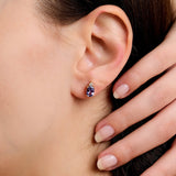 1.60 Karat Oval Tanzanit & 0.06 Karat Yuvarlak Kesim Pırlanta Küpe - RNF1034 | Renkli Taşlı Küpe | Ronaff Pırlanta | Tektaş Yüzük, Pırlanta Yüzük, Kolye, Küpe