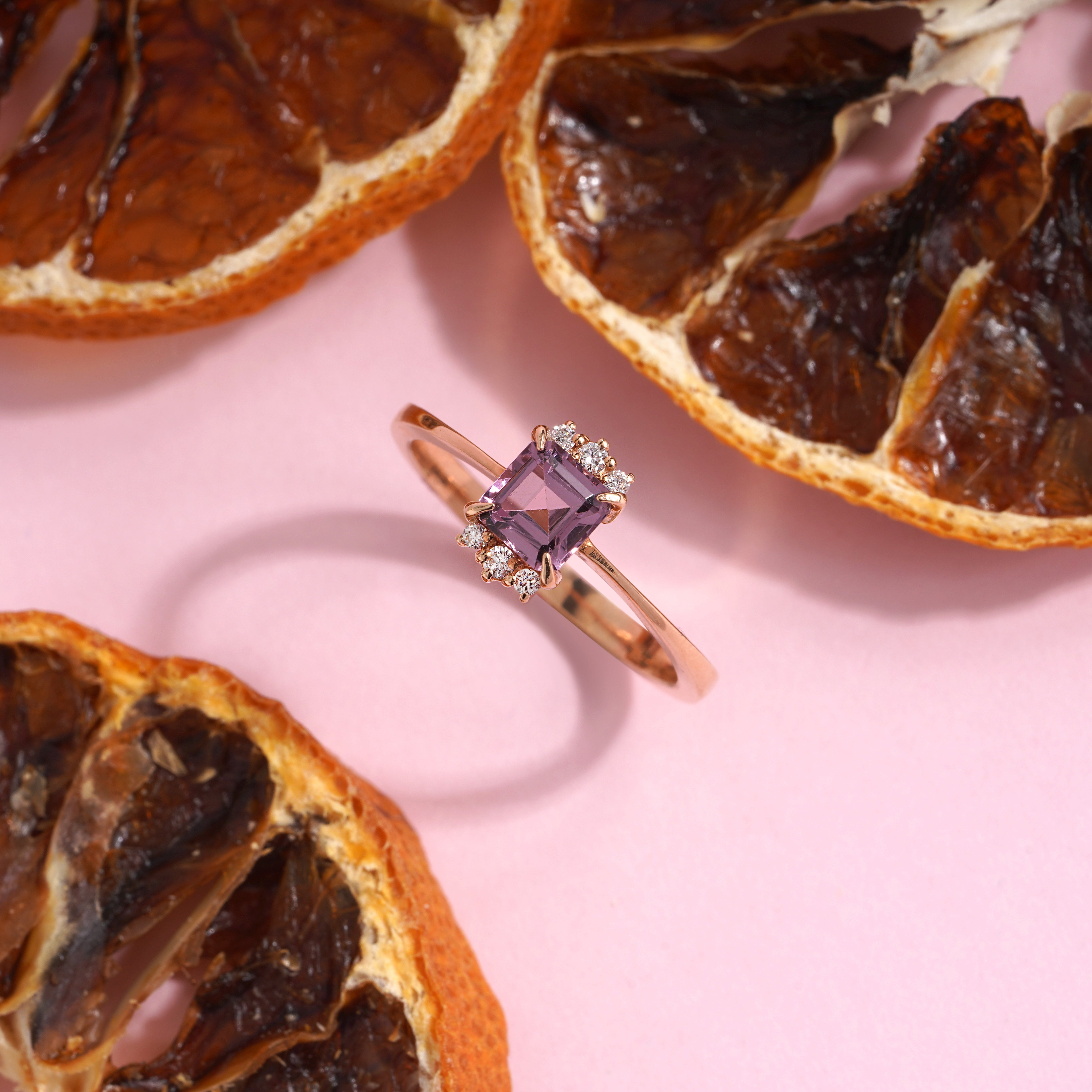 0.80 Karat Prenses Spinel Kesim Pırlantalı Tasarım Yüzük - RNF0250 | Renkli Taşlı Yüzükler | Ronaff Pırlanta | Tektaş Yüzük, Pırlanta Yüzük, Kolye, Küpe