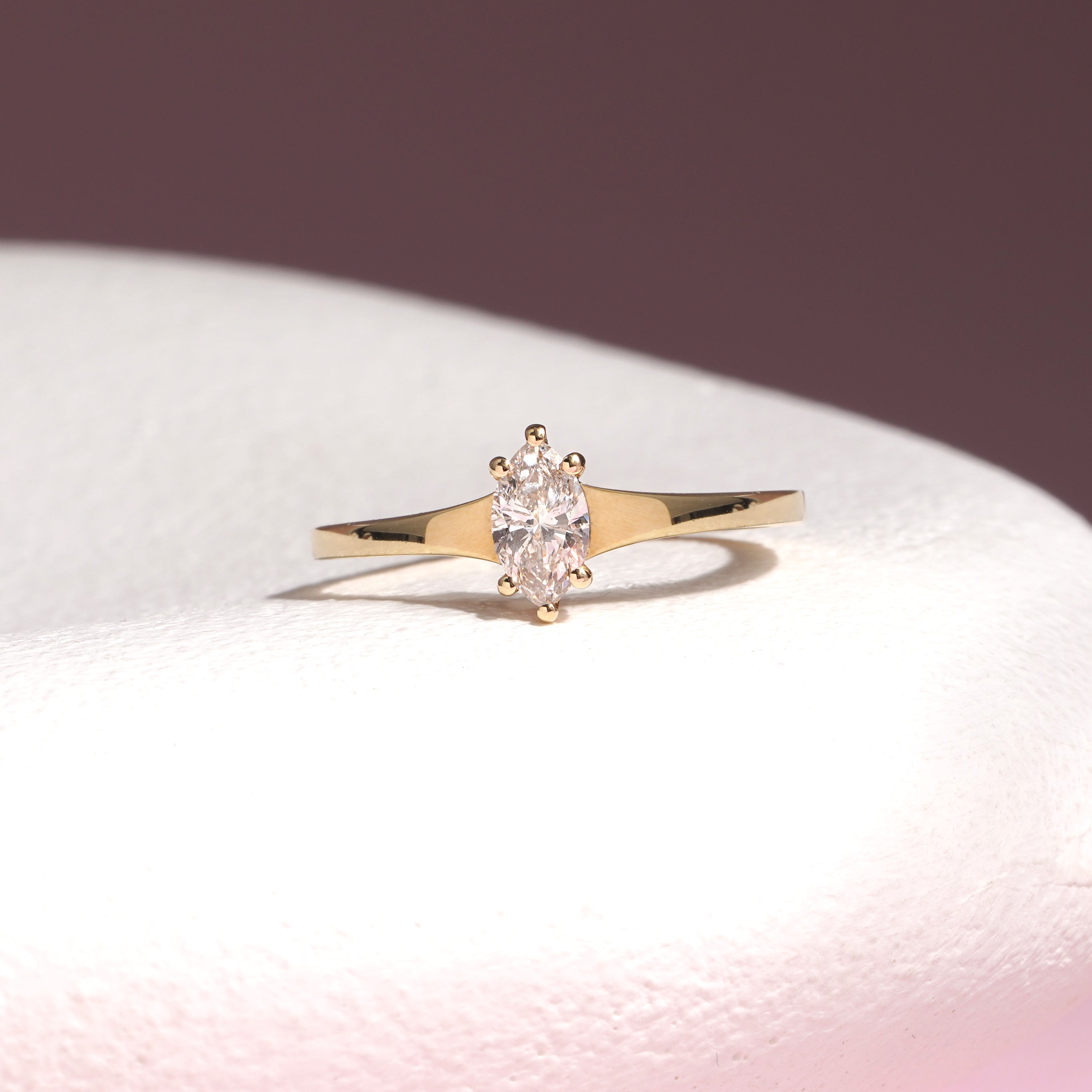 0.40 Karat Markiz Kesim GIA/HRD Sertifikalı Pırlanta Tektaş Yüzük - RNF0437 | Tektaş Pırlanta | Ronaff Pırlanta | Tektaş Yüzük, Pırlanta Yüzük, Kolye, Küpe