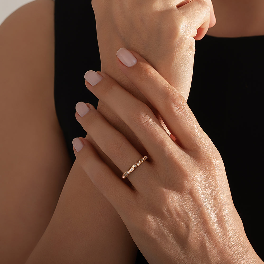 0.30 Karat Pırlantalı Vintage Rose Tamtur Yüzük- RNF1377 | Tamtur Pırlanta Yüzük | Ronaff Pırlanta | Tektaş Yüzük, Pırlanta Yüzük, Kolye, Küpe