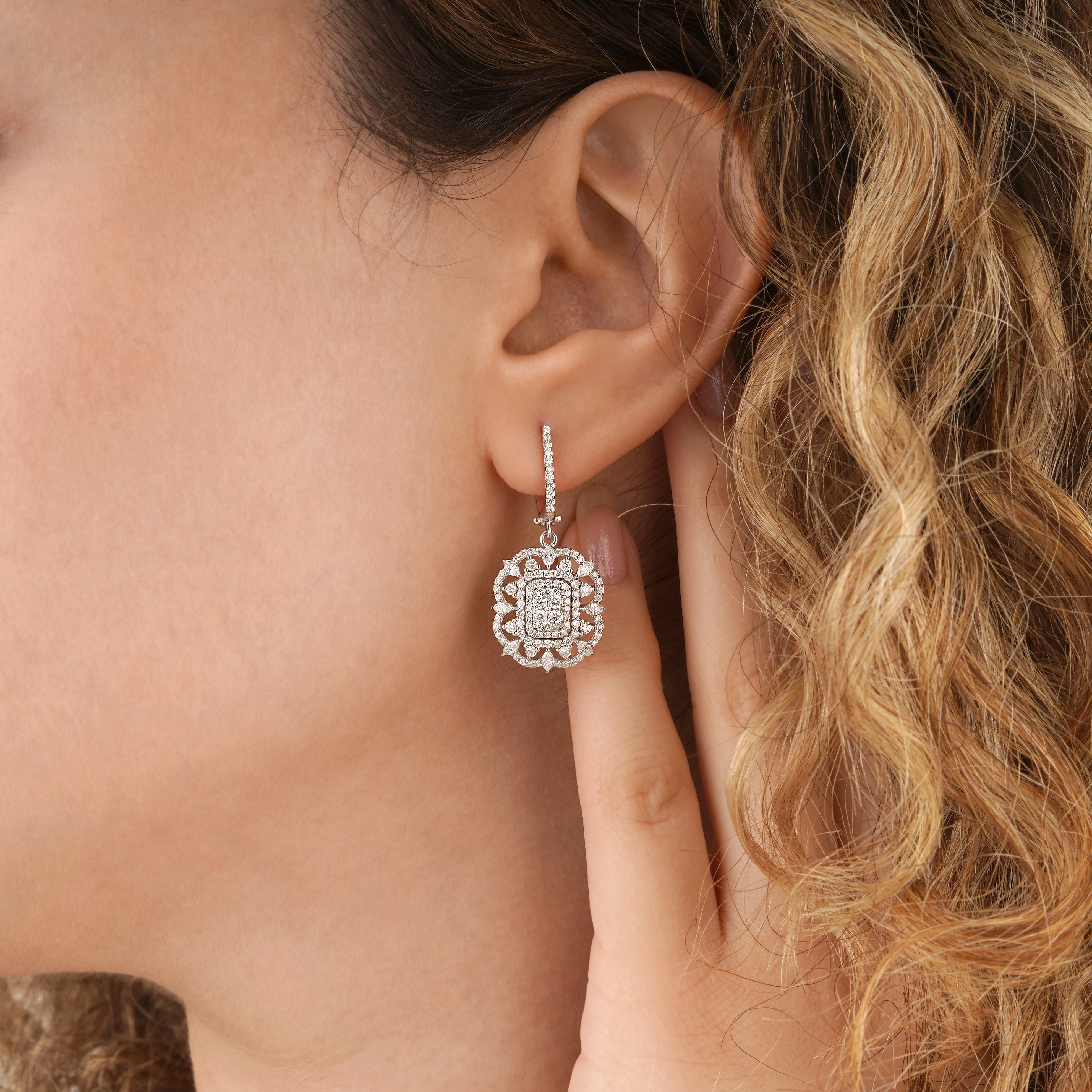 2.00 Karat Baget Pırlanta Tasarım Küpe- RNF01110 | Pırlanta Küpe | Ronaff Pırlanta | Tektaş Yüzük, Pırlanta Yüzük, Kolye, Küpe