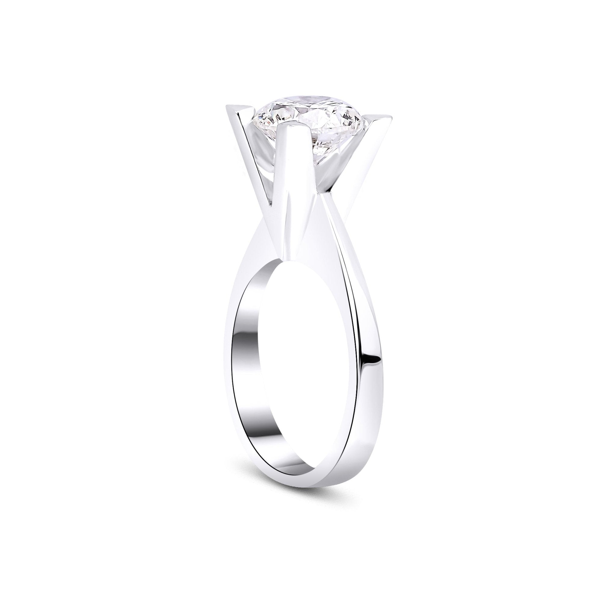 2.03 Karat Yuvarlak Kesim HRD Sertifikalı Klasik Tektaş Yüzük - RNF1026 | Tektaş Yüzükler | Ronaff Pırlanta | Tektaş Yüzük, Pırlanta Yüzük, Kolye, Küpe