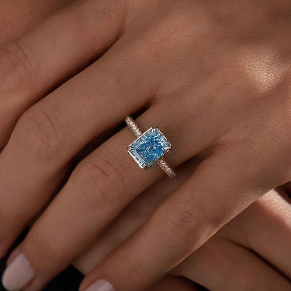 2.12 Karat Topaz & 0.18 Karat Yuvarlak Pırlantalı Yüzük -RNF1333 | Renkli Taşlı Yüzükler | Ronaff Pırlanta | Tektaş Yüzük, Pırlanta Yüzük, Kolye, Küpe