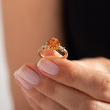 2.80 Karat Garnet & 0.12 Karat Pırlanta Tasarım Yüzük - RNF01066 | Yüzükler | Ronaff Pırlanta | Tektaş Yüzük, Pırlanta Yüzük, Kolye, Küpe