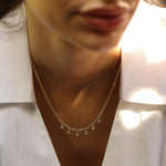 14 Ayar Altın Üçgen Taş Sallantılı Minimal Kolye RG042 | altın | Ronaff Pırlanta | Tektaş Yüzük, Pırlanta Yüzük, Kolye, Küpe