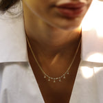 14 Ayar Altın Üçgen Taş Sallantılı Minimal Kolye RG042 | altın | Ronaff Pırlanta | Tektaş Yüzük, Pırlanta Yüzük, Kolye, Küpe