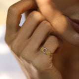 14 Ayar Altın Vintage C Harf Pırlanta Yüzük RG0105 | Pırlanta Yüzük | Ronaff Pırlanta | Tektaş Yüzük, Pırlanta Yüzük, Kolye, Küpe