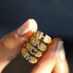 14 Ayar Vintage N Harf Pırlanta Yüzük RG044 | altın | Ronaff Pırlanta | Tektaş Yüzük, Pırlanta Yüzük, Kolye, Küpe