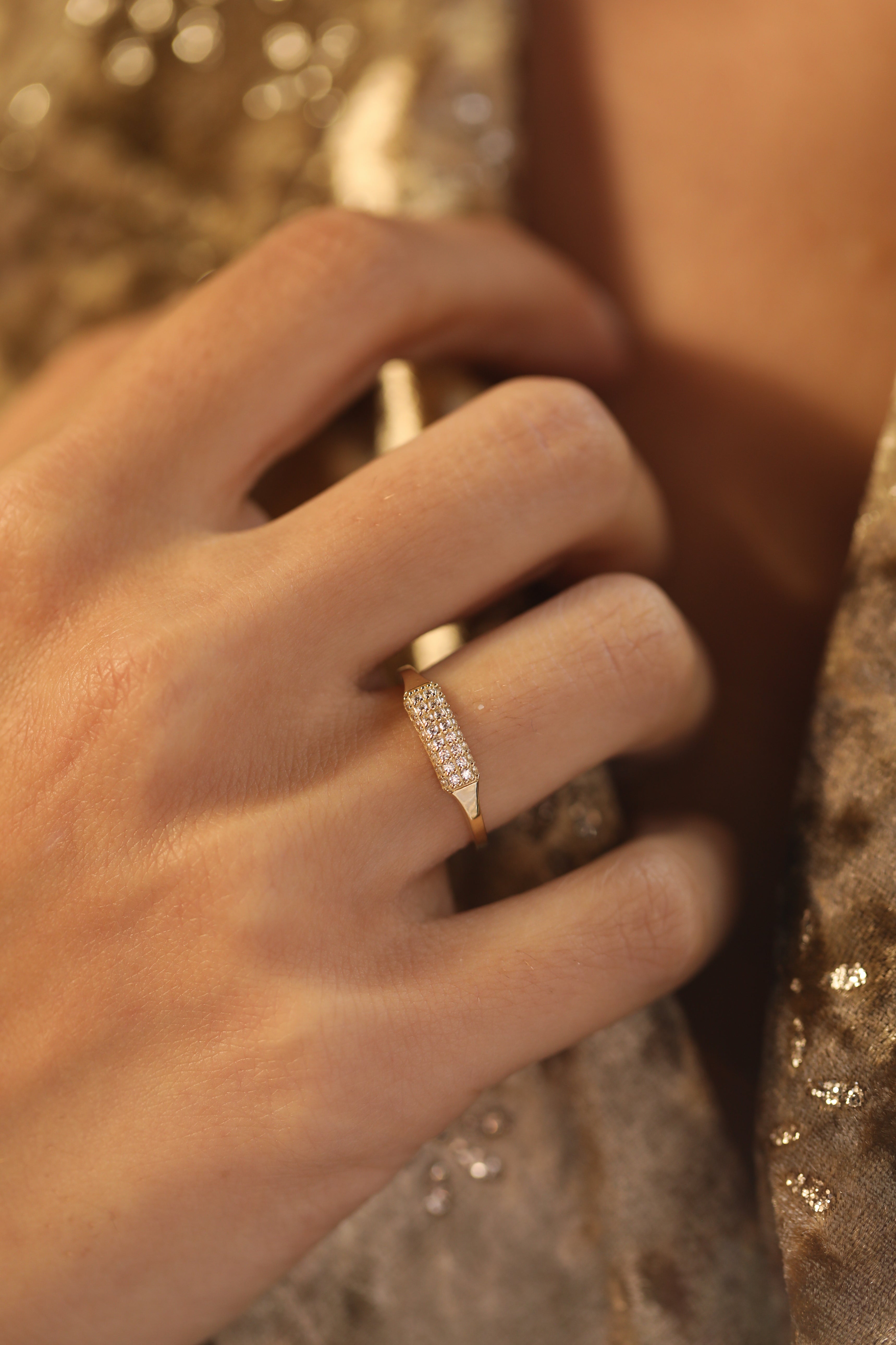 14 Ayar Altın Sıralı Pırlanta Yüzük RG0101 | Pırlanta Yüzük | Ronaff Pırlanta | Tektaş Yüzük, Pırlanta Yüzük, Kolye, Küpe