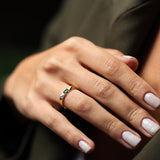 14 Ayar Altın Zümrüt Taşlı Geometrik Yüzük RG048 | altın | Ronaff Pırlanta | Tektaş Yüzük, Pırlanta Yüzük, Kolye, Küpe