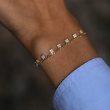 14 Ayar Altın Kare Sallantılı Pırlanta Bileklik RG064 | altın | Ronaff Pırlanta | Tektaş Yüzük, Pırlanta Yüzük, Kolye, Küpe