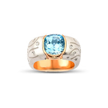 3.53 Karat Merkez Blue Topaz & 0.20 Karat Kenar Pırlanta Tasarım Yüzük - RNF0993 | Pırlanta Yüzük | Ronaff Pırlanta | Tektaş Yüzük, Pırlanta Yüzük, Kolye, Küpe