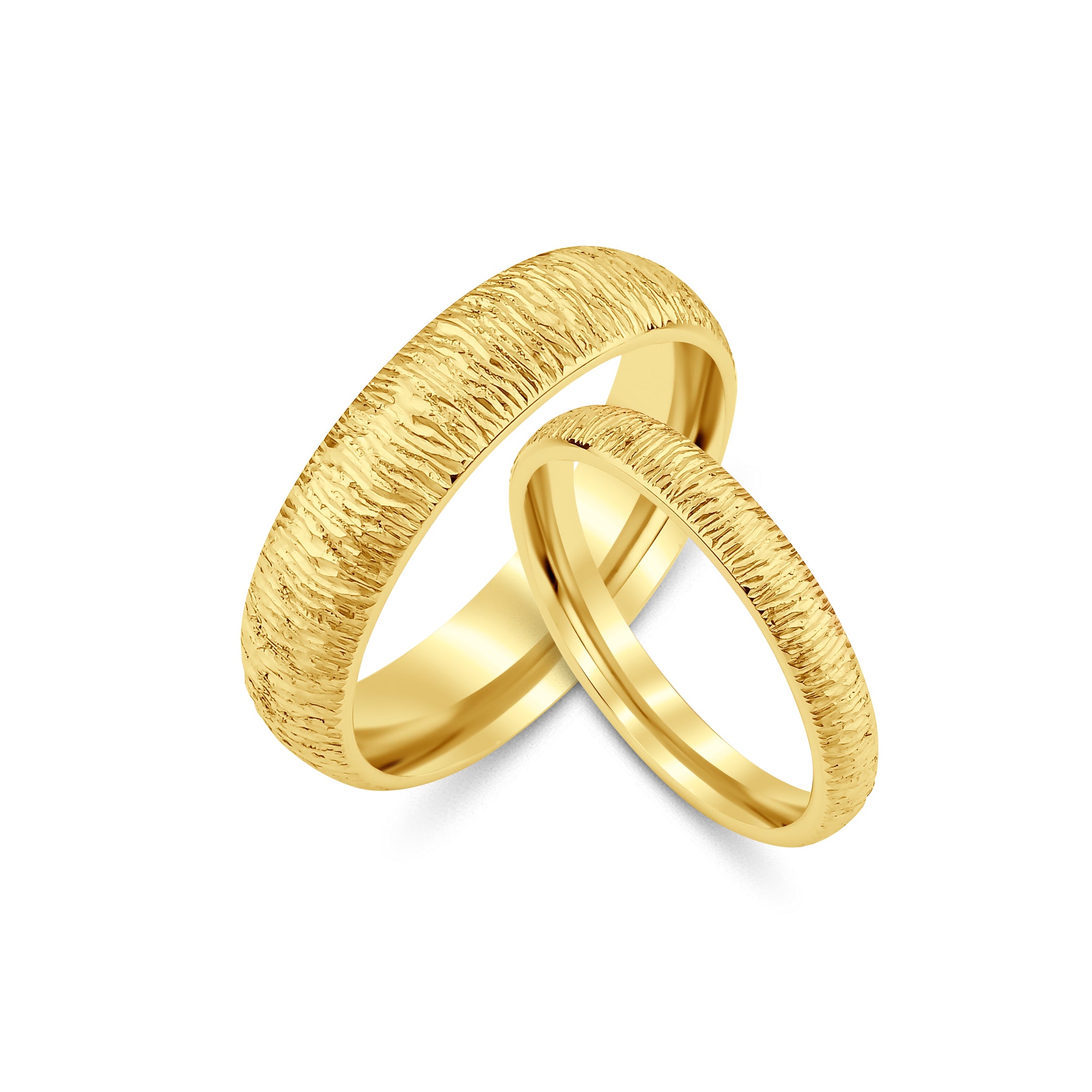 3 mm & 4 mm Çift Sarı Altın Bombeli Alyans - RNF1036 | Alyans | Ronaff Pırlanta | Tektaş Yüzük, Pırlanta Yüzük, Kolye, Küpe