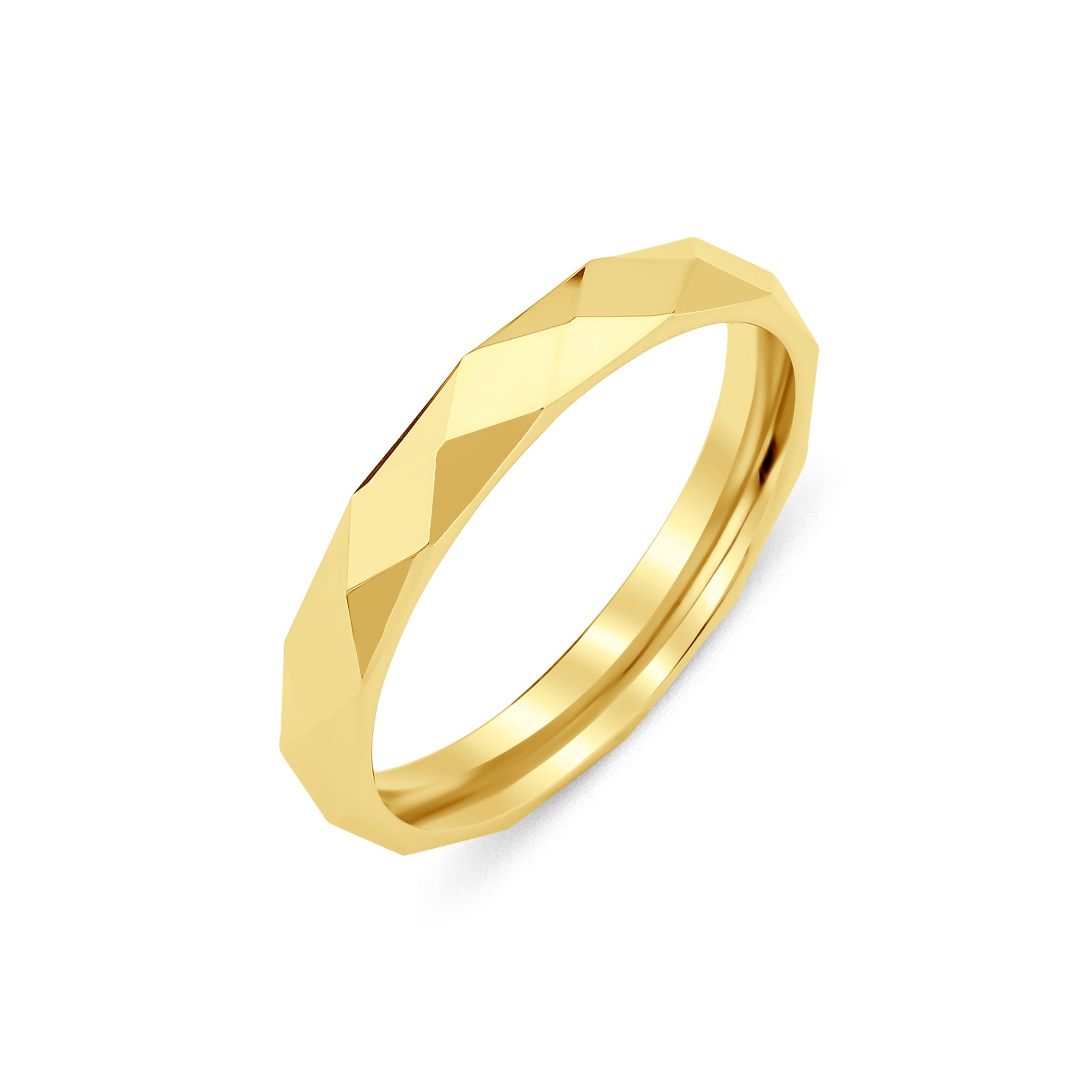 3 mm & 4 mm Çift Sarı Altın Bombeli Alyans - RNF1041 | Alyans | Ronaff Pırlanta | Tektaş Yüzük, Pırlanta Yüzük, Kolye, Küpe