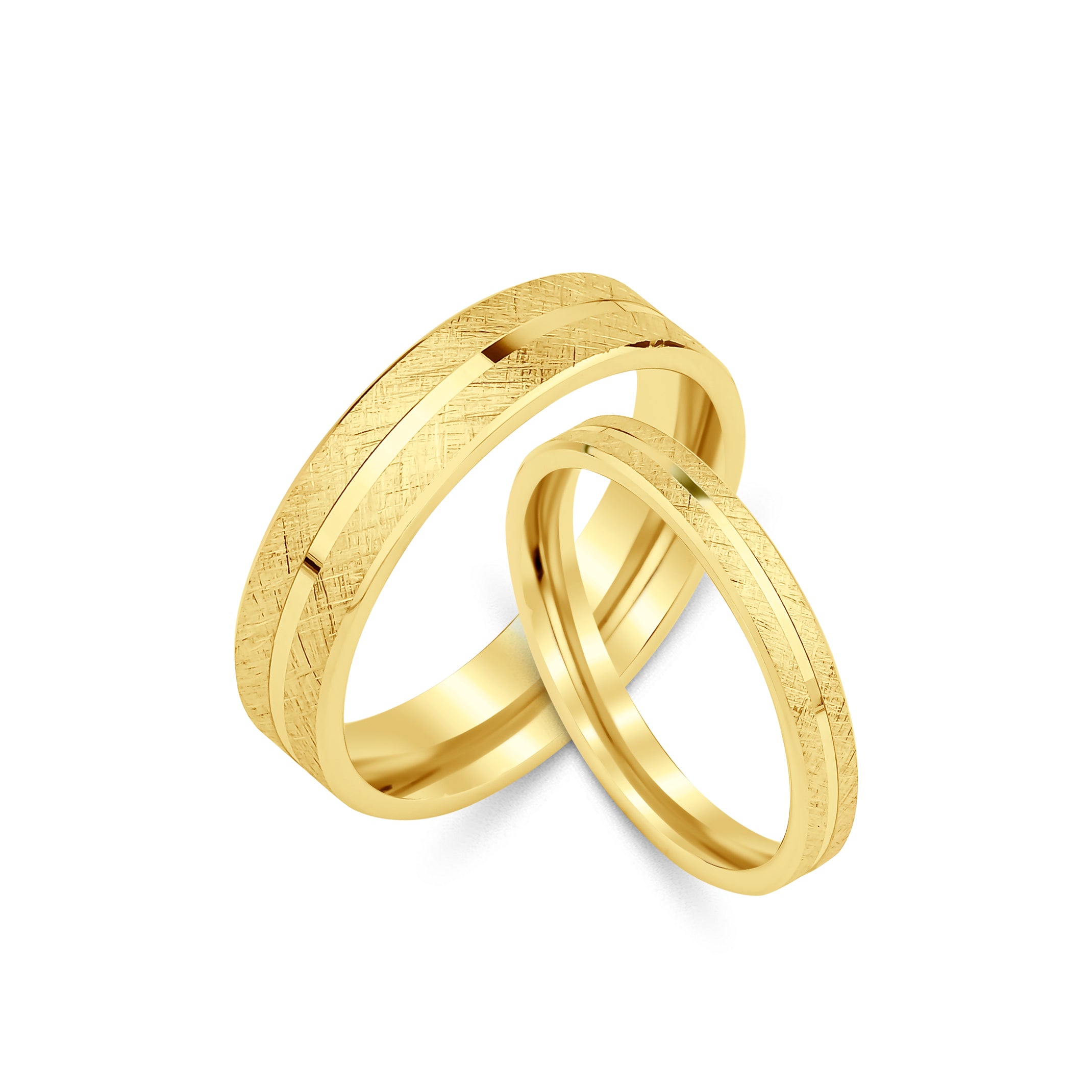 3 mm & 4 mm Çift Sarı Altın Düz Alyans - RNF1046 | Alyans | Ronaff Pırlanta | Tektaş Yüzük, Pırlanta Yüzük, Kolye, Küpe