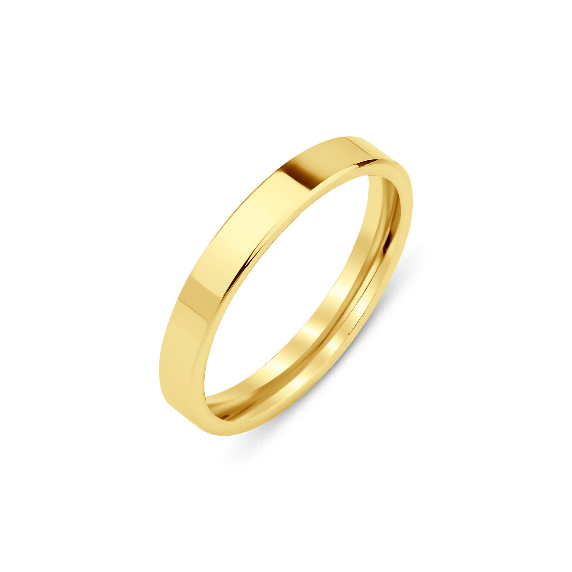 3 mm & 4 mm Çift Sarı Altın Düz Alyans - RNF0762 | Alyans | Ronaff Pırlanta | Tektaş Yüzük, Pırlanta Yüzük, Kolye, Küpe