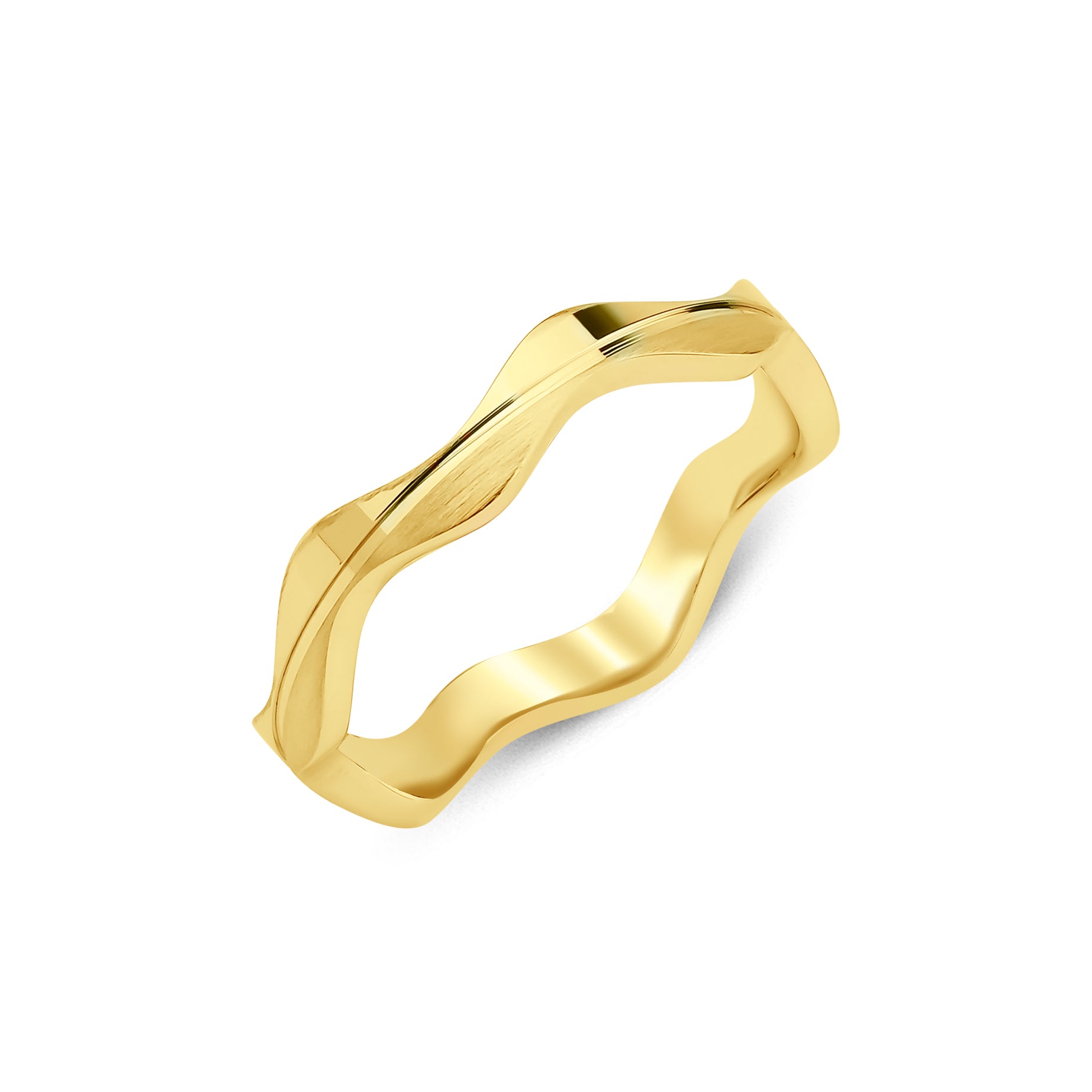 3 mm & 4 mm Çift Sarı Altın Tasarım Alyans - RNF1042 | Alyans | Ronaff Pırlanta | Tektaş Yüzük, Pırlanta Yüzük, Kolye, Küpe