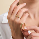 3 mm & 5 mm Çift Sarı Altın Bombeli Alyans - RNF1043 | Alyans | Ronaff Pırlanta | Tektaş Yüzük, Pırlanta Yüzük, Kolye, Küpe