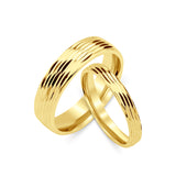 3 mm & 5 mm Çift Sarı Altın Bombeli Alyans - RNF1043 | Alyans | Ronaff Pırlanta | Tektaş Yüzük, Pırlanta Yüzük, Kolye, Küpe