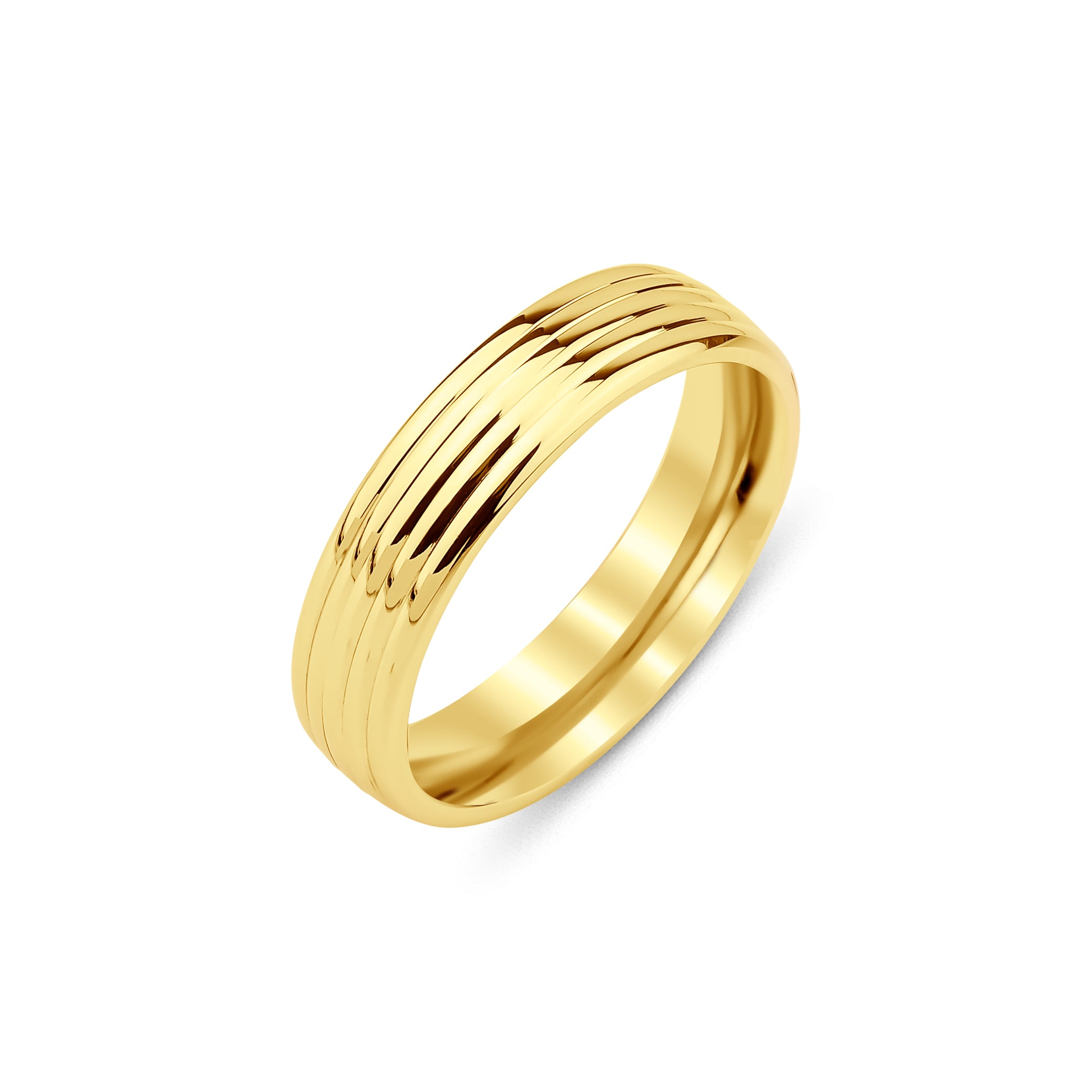 3 mm & 5 mm Çift Sarı Altın Bombeli Alyans - RNF1055 | Alyans | Ronaff Pırlanta | Tektaş Yüzük, Pırlanta Yüzük, Kolye, Küpe