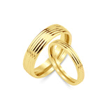 3 mm & 5 mm Çift Sarı Altın Bombeli Alyans - RNF1055 | Alyans | Ronaff Pırlanta | Tektaş Yüzük, Pırlanta Yüzük, Kolye, Küpe