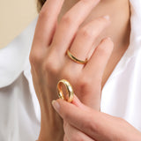 3 mm & 5 mm Çift Sarı Altın Bombeli Alyans - RNF1052 | Alyans | Ronaff Pırlanta | Tektaş Yüzük, Pırlanta Yüzük, Kolye, Küpe