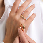 3 mm & 5 mm Çift Sarı Altın Bombeli Alyans - RNF1051 | Alyans | Ronaff Pırlanta | Tektaş Yüzük, Pırlanta Yüzük, Kolye, Küpe