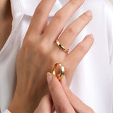 3 mm & 5 mm Çift Sarı Altın Bombeli Alyans - RNF1051 | Alyans | Ronaff Pırlanta | Tektaş Yüzük, Pırlanta Yüzük, Kolye, Küpe