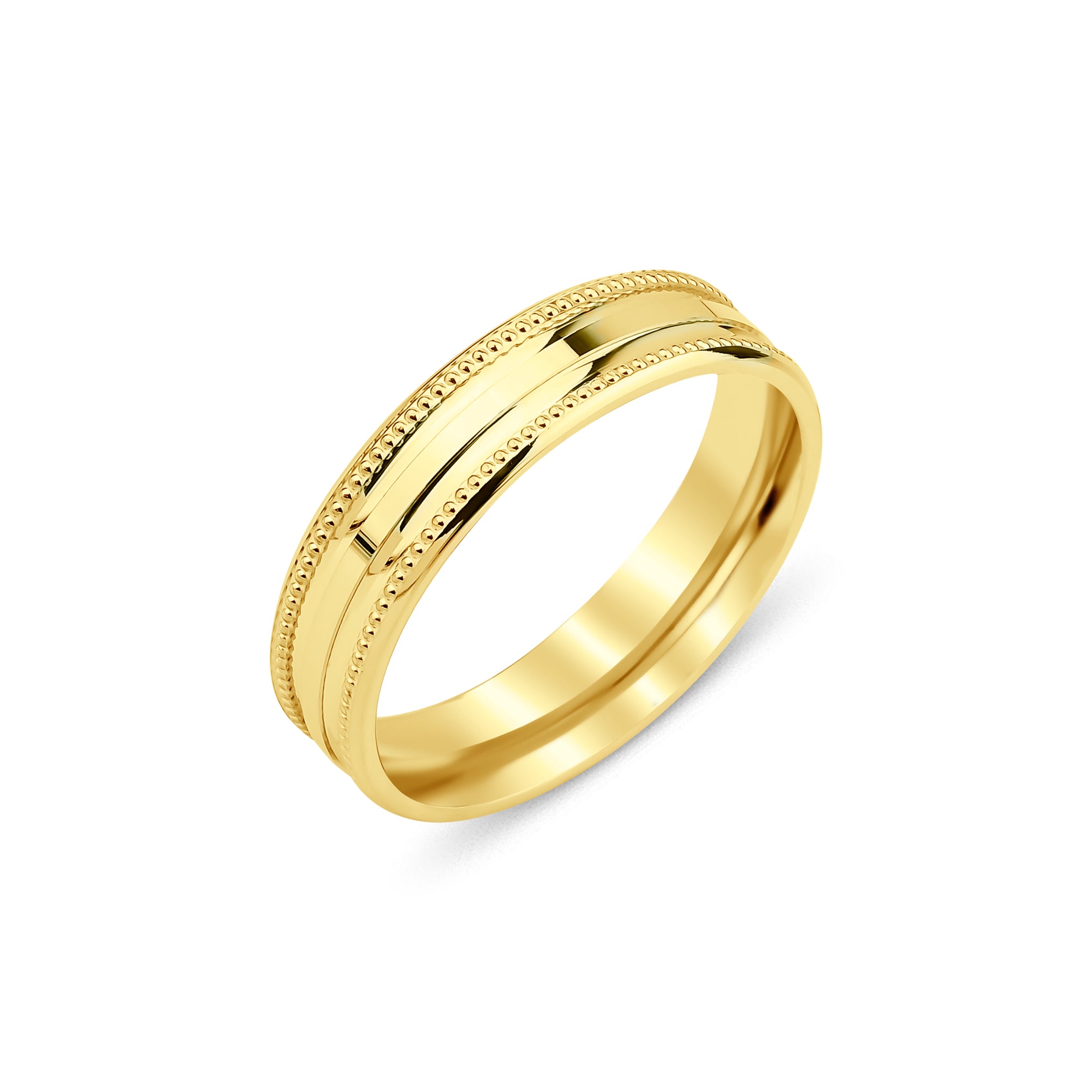 3 mm & 5 mm Sarı Altın Bombeli Çift Alyans - RNF1047 | Alyans | Ronaff Pırlanta | Tektaş Yüzük, Pırlanta Yüzük, Kolye, Küpe