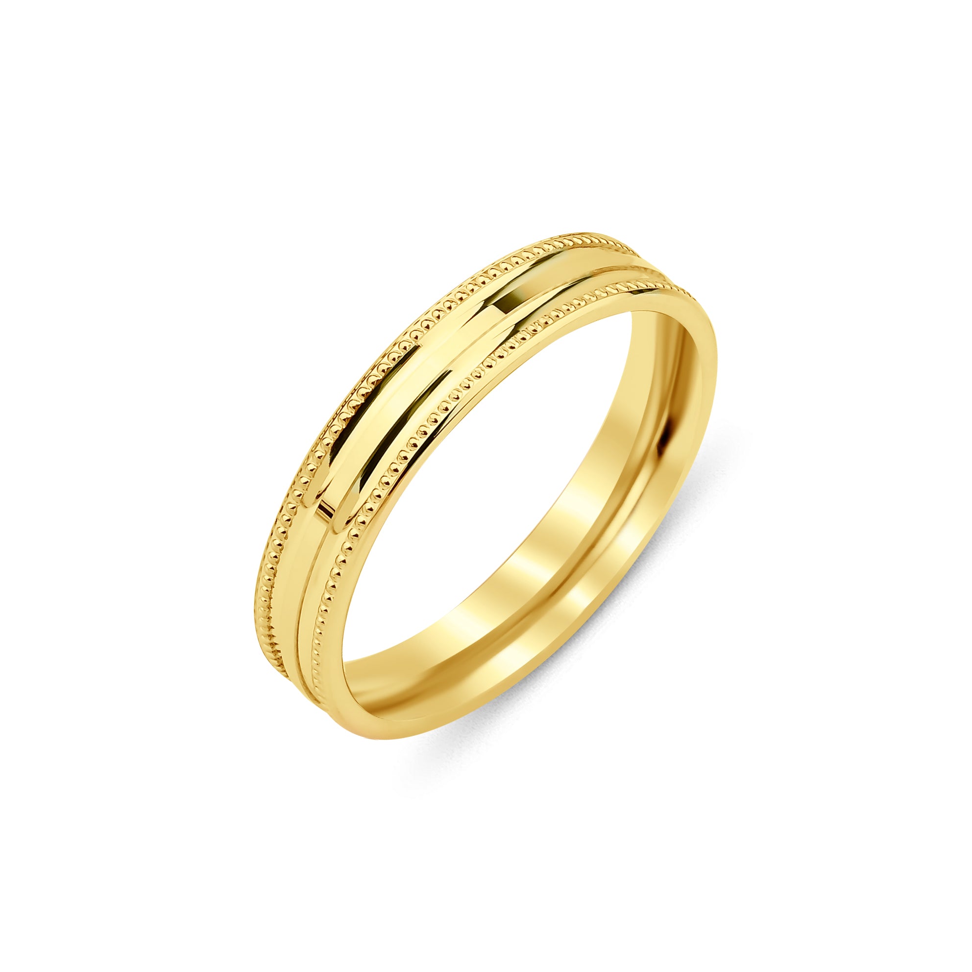 3 mm & 5 mm Sarı Altın Bombeli Çift Alyans - RNF1047 | Alyans | Ronaff Pırlanta | Tektaş Yüzük, Pırlanta Yüzük, Kolye, Küpe