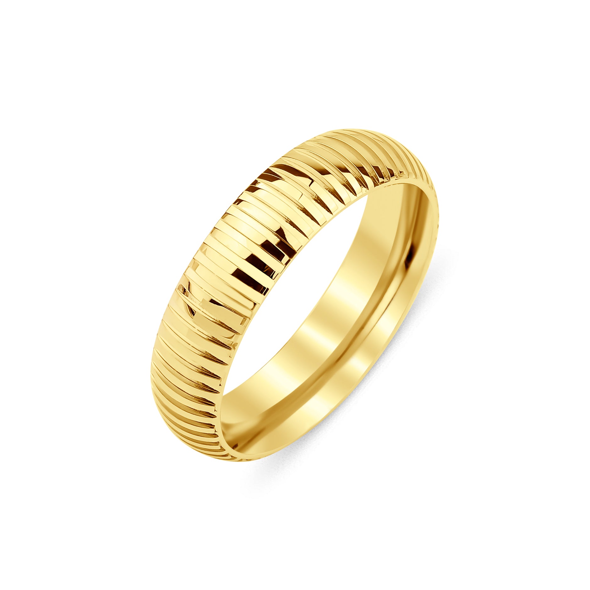 3 mm & 5 mm Çift Sarı Altın Bombeli Alyans - RNF1052 | Alyans | Ronaff Pırlanta | Tektaş Yüzük, Pırlanta Yüzük, Kolye, Küpe