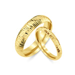 3 mm & 5 mm Çift Sarı Altın Bombeli Alyans - RNF1044 | Alyans | Ronaff Pırlanta | Tektaş Yüzük, Pırlanta Yüzük, Kolye, Küpe